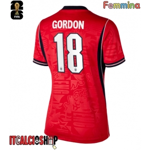 Inghilterra Anthony Gordon #18 Seconda Maglia Femmina Mondiali 2026 Manica Corta